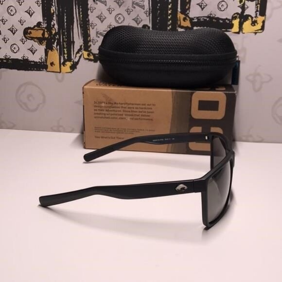 New Authentic Costa Del Mar 6S9018 Rincon Sunglasses – Matte Black/Gray - Picture 6 of 11
